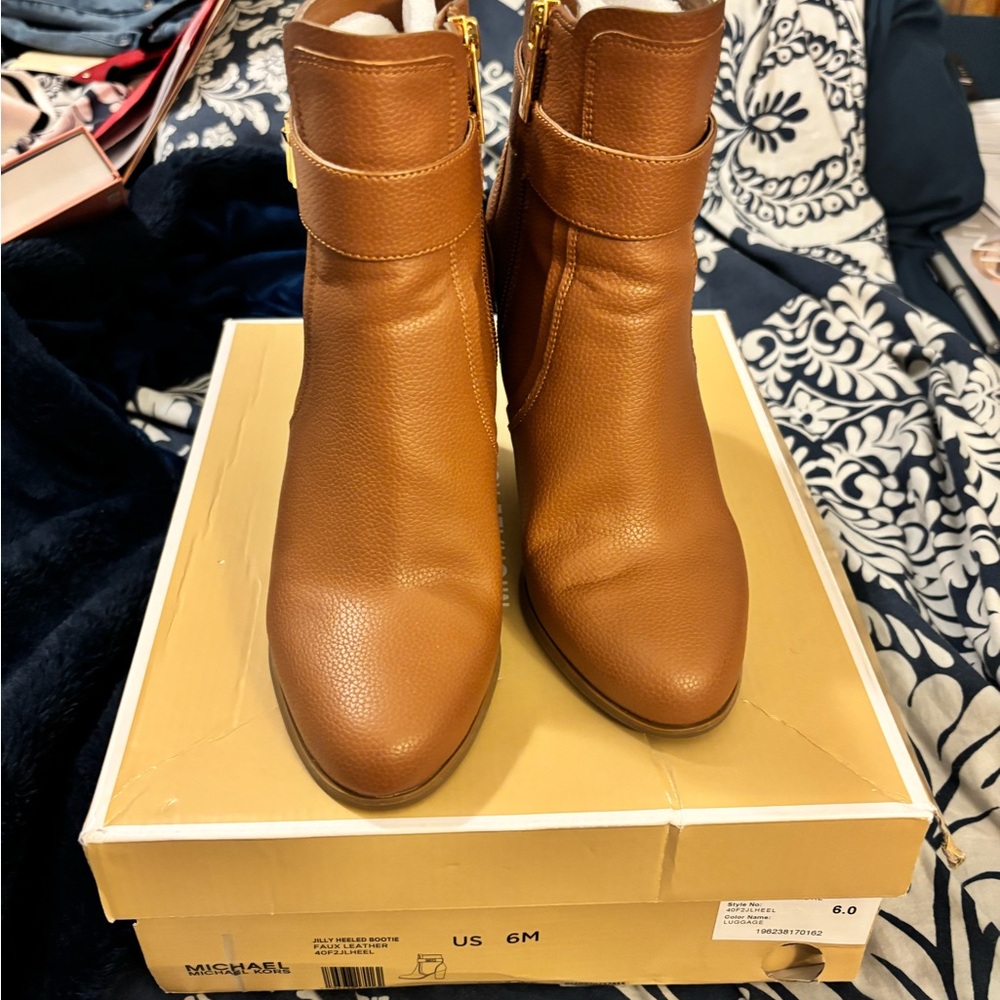 Michael Kors Tan Ankle Booties